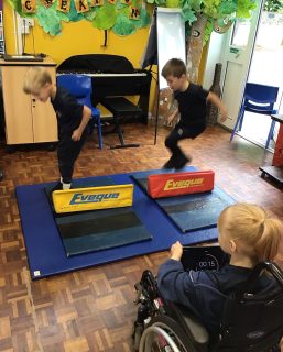 Year 1 are loving their athletics sessions with Mr Roberts!